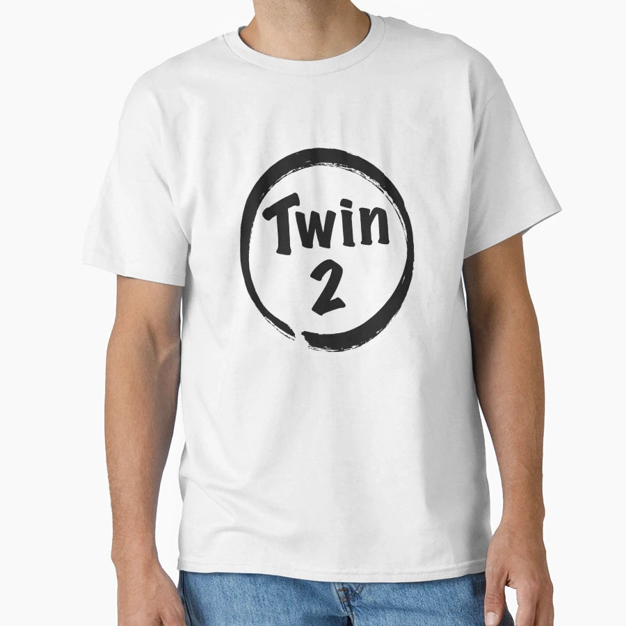 Twin 2 T-Shirt - Minimalist Print Unisex - T-Shirt, Sweatshirt, Hoodie