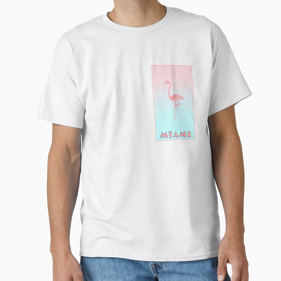 Miami Flamingo T-Shirt - Graphic Print Men Women - T-Shirt, Sweatshirt, Hoodie
