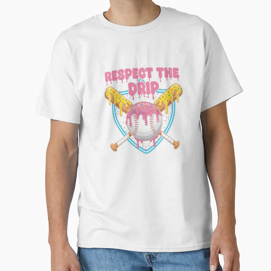 Baseball Drip Home Plate Sports T-Shirt - Novelty Apparel Men Women - T-Shirt, Sweatshirt, Hoodie