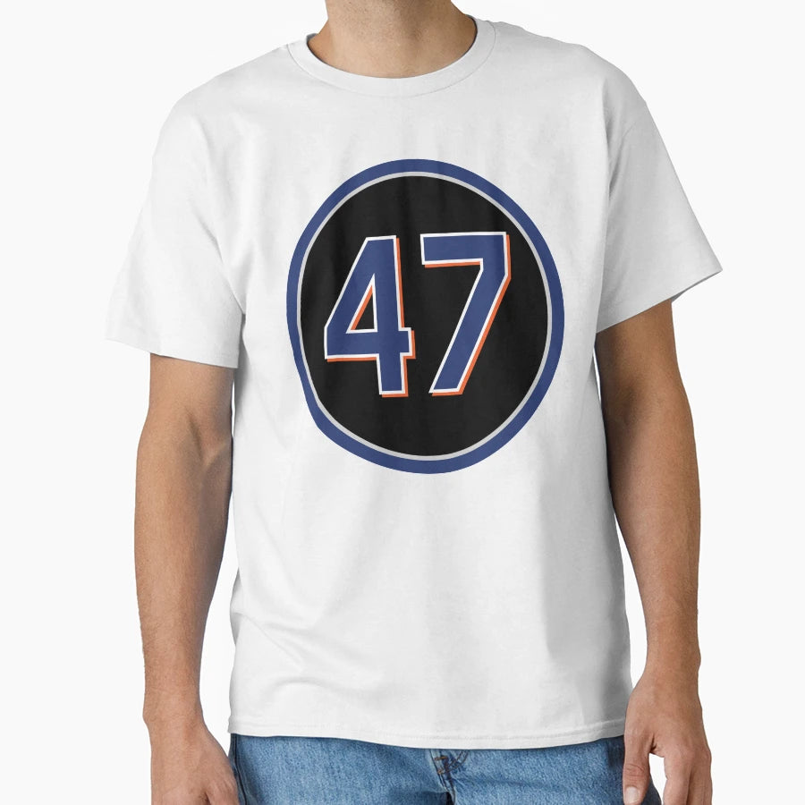Tom Glavine 47 Jersey Number T-Shirt - Unique Graphic Unisex - T-Shirt, Sweatshirt, Hoodie