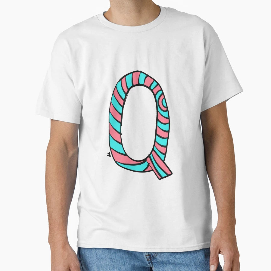 Letter Q T-Shirt - Graphic Print Men Women - T-Shirt, Sweatshirt, Hoodie