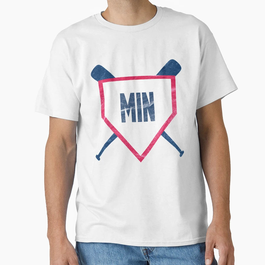 Minnesota Abbreviation Baseball Home T-Shirt - Aesthetic Graphic Men Women - T-Shirt, Sweatshirt, Hoodie