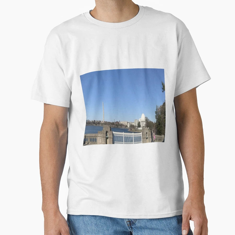 Washington Monument And Jefferson T-Shirt - Casual Everyday Wear Men Women - T-Shirt, Sweatshirt, Hoodie