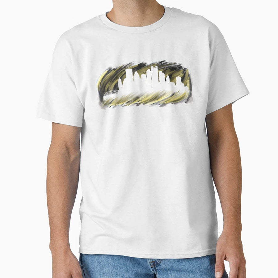 Pittsburgh Skyline T-Shirt - Novelty Apparel Unisex - T-Shirt, Sweatshirt, Hoodie