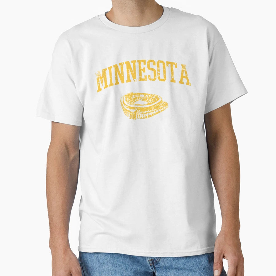Minnesota Worn Stadium T-Shirt - Aesthetic Graphic Men Women - T-Shirt, Sweatshirt, Hoodie