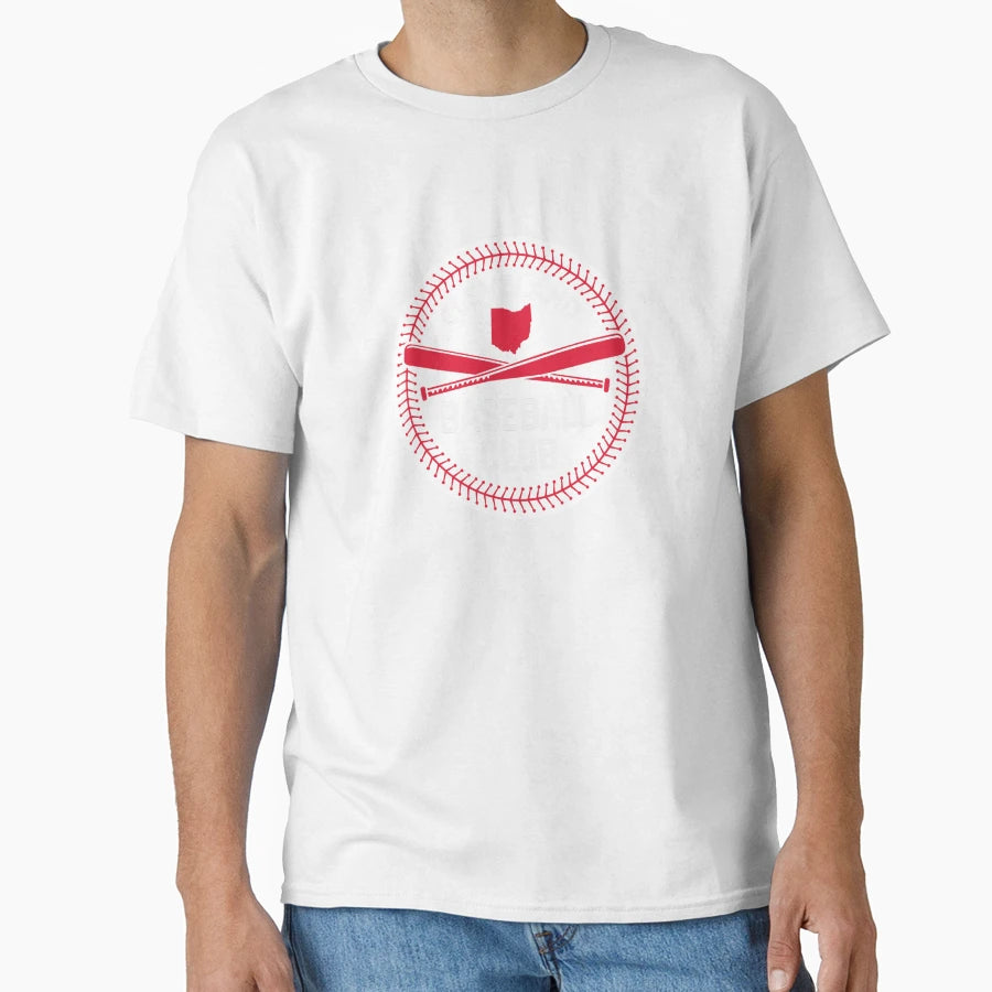 Cleveland Baseball Club Bat And T-Shirt - Fun Novelty Design Men Women - T-Shirt, Sweatshirt, Hoodie