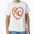 Red Yellow Kc Heart Team Colors Jdp T-Shirt - Custom Art Print Men Women - T-Shirt, Sweatshirt, Hoodie