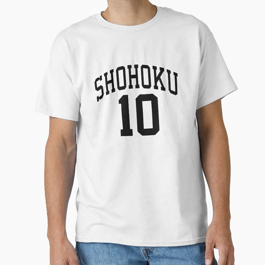 Slam Dunk Shohoku 10 Sakuragi T-Shirt - Aesthetic Graphic Men Women - T-Shirt, Sweatshirt, Hoodie