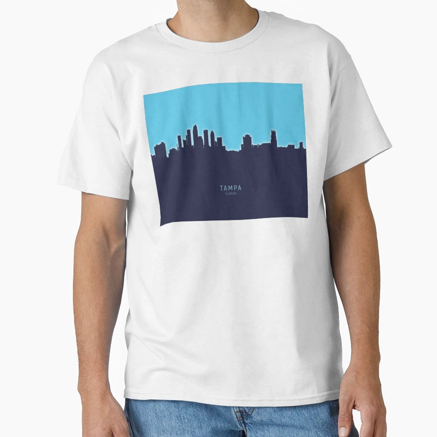 Tampa Florida Skyline T-Shirt - Trendy Graphic Men Women - T-Shirt, Sweatshirt, Hoodie