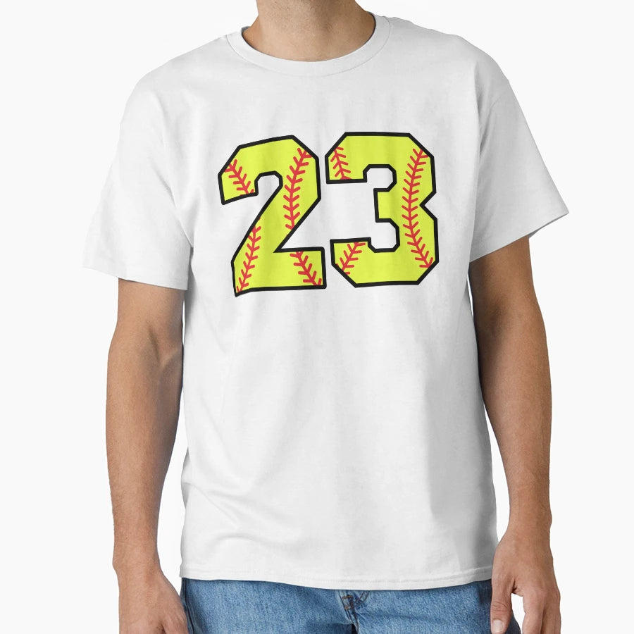 Softball Number 23 T-Shirt - Fun Novelty Design for Adults - T-Shirt, Sweatshirt, Hoodie