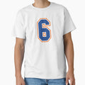 Six Jersey Number Sports 6 T-Shirt - Custom Art Print Men Women - T-Shirt, Sweatshirt, Hoodie
