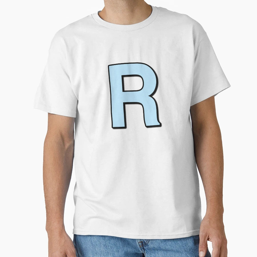 Blue Letter R T-Shirt - Aesthetic Graphic Unisex - T-Shirt, Sweatshirt, Hoodie