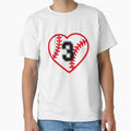 Mom Baseball Number 3 Baseball Mom 3 T-Shirt - Graphic Print Men Women - T-Shirt, Sweatshirt, Hoodie