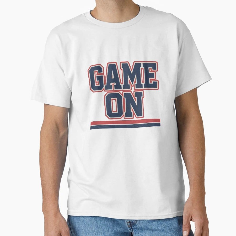 Game Text Bold Letters Sports T-Shirt - Fun Novelty Design Men Women - T-Shirt, Sweatshirt, Hoodie