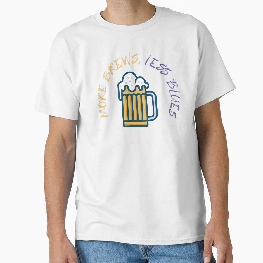 Brews Blues T-Shirt - Unique Graphic Men Women - T-Shirt, Sweatshirt, Hoodie