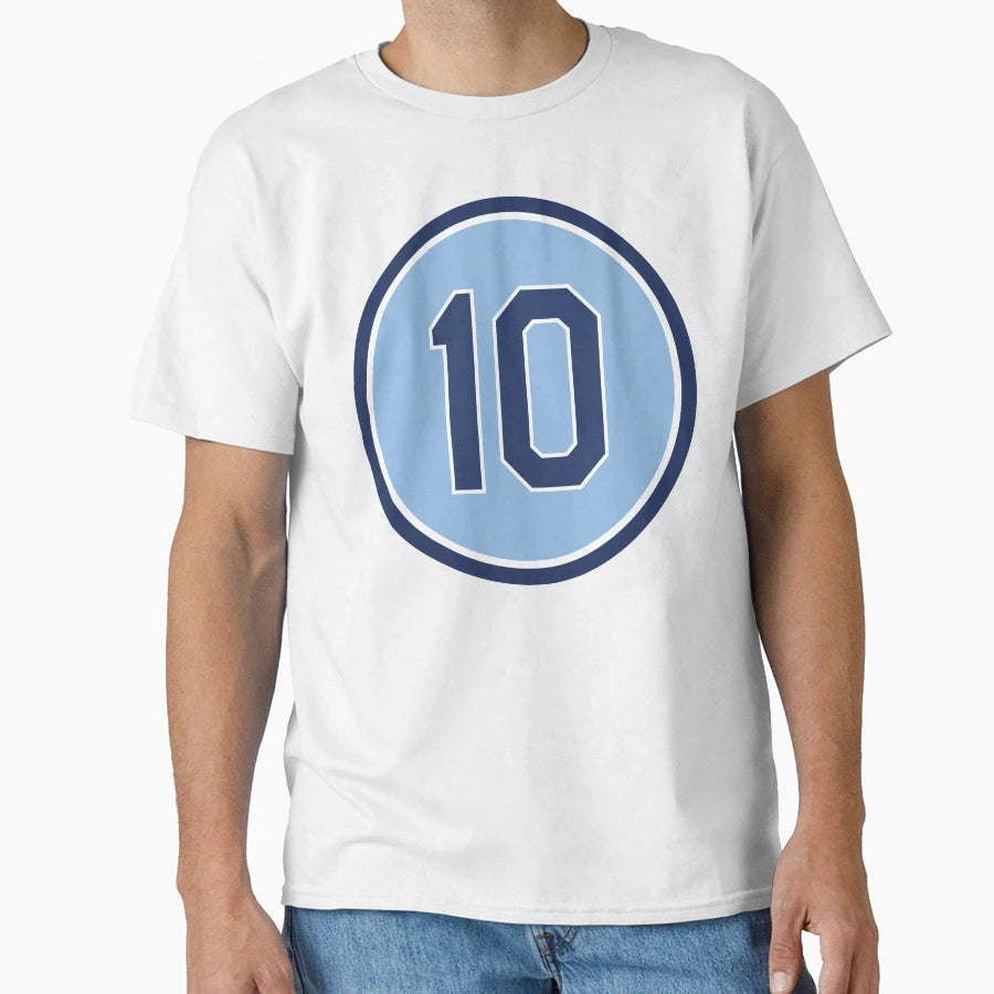 Mike Zunino 10 Jersey Number T-Shirt - Fun Novelty Design for Adults - T-Shirt, Sweatshirt, Hoodie