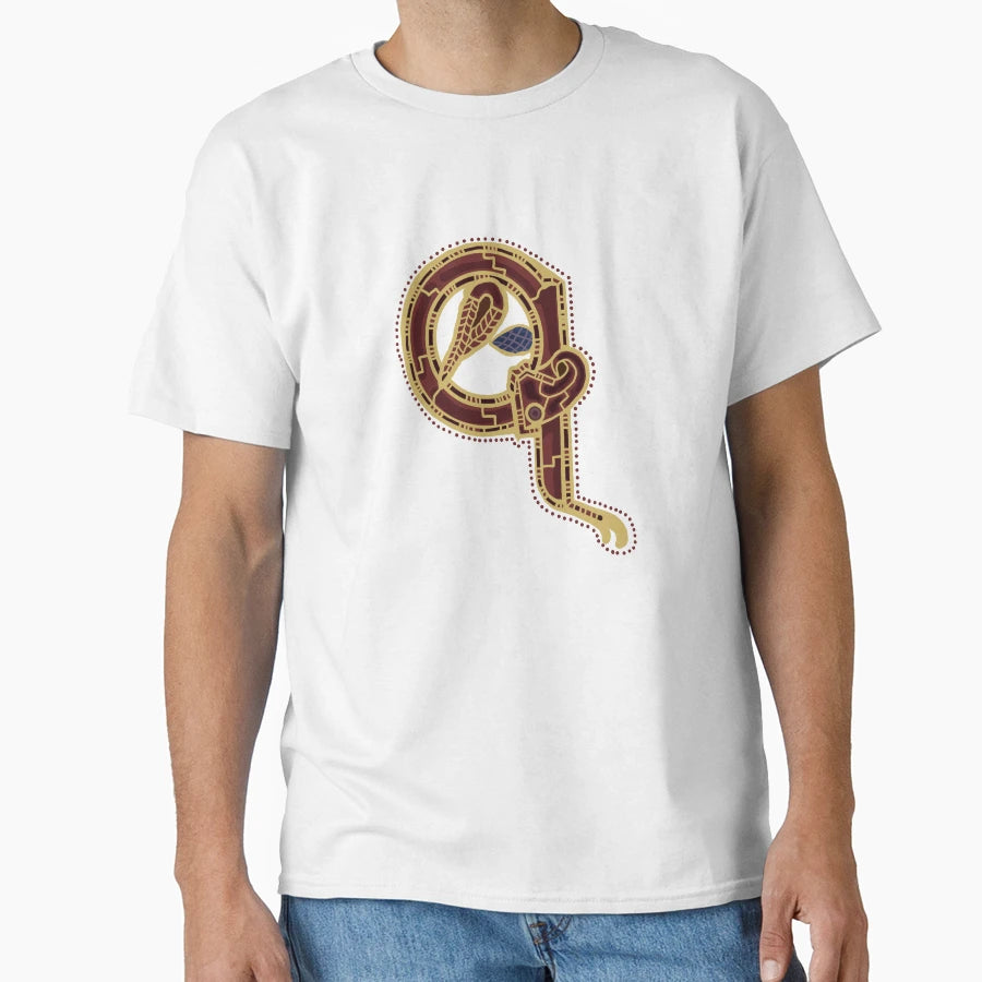 Letter Q Sutton Hoo Inspired Buff T-Shirt - Casual Everyday Wear Unisex - T-Shirt, Sweatshirt, Hoodie