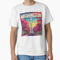 Washington Washington Vector Art T-Shirt - Trendy Graphic Unisex - T-Shirt, Sweatshirt, Hoodie