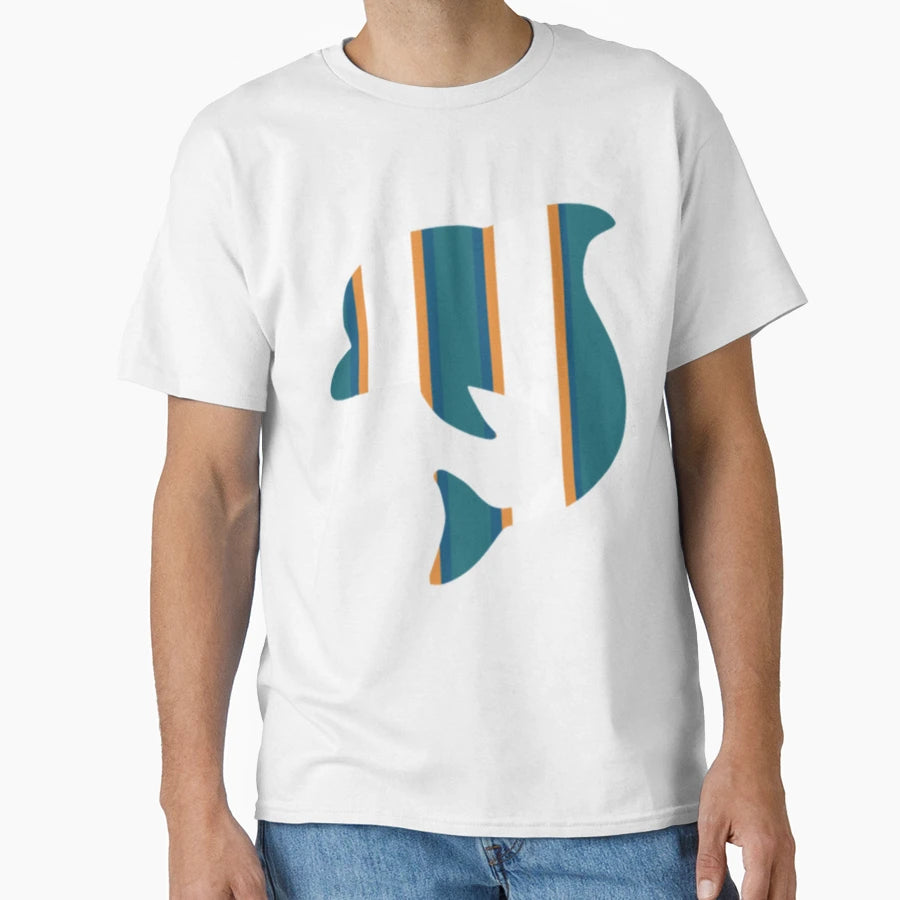 Fins Dolphin T-Shirt - Minimalist Print Unisex - T-Shirt, Sweatshirt, Hoodie