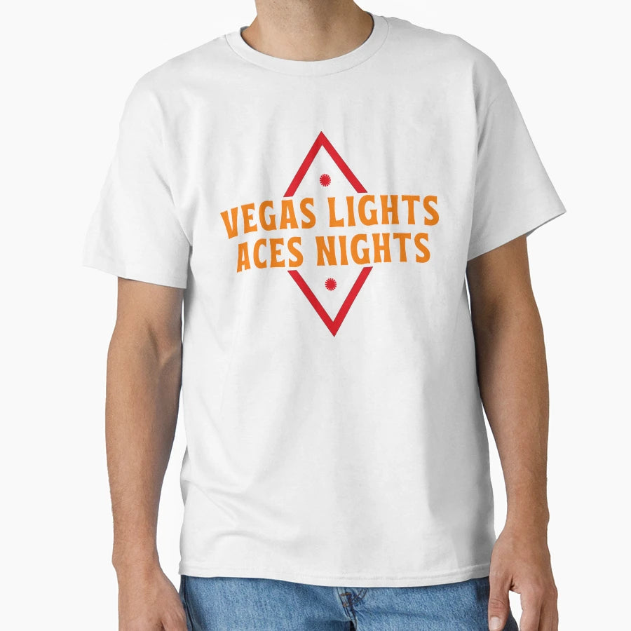 Vegas Lights Aces Nights T-Shirt - Aesthetic Graphic Men Women - T-Shirt, Sweatshirt, Hoodie