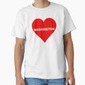 Love Washington T-Shirt - Unique Graphic Men Women - T-Shirt, Sweatshirt, Hoodie