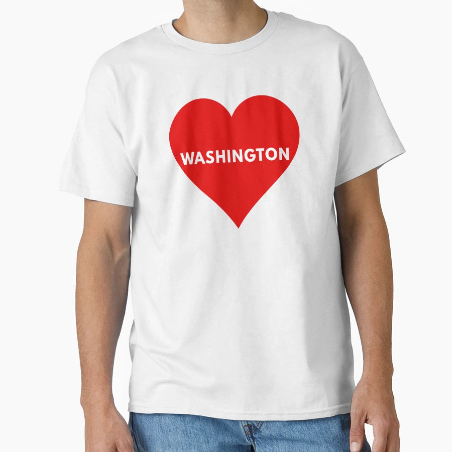 Love Washington T-Shirt - Unique Graphic Men Women - T-Shirt, Sweatshirt, Hoodie