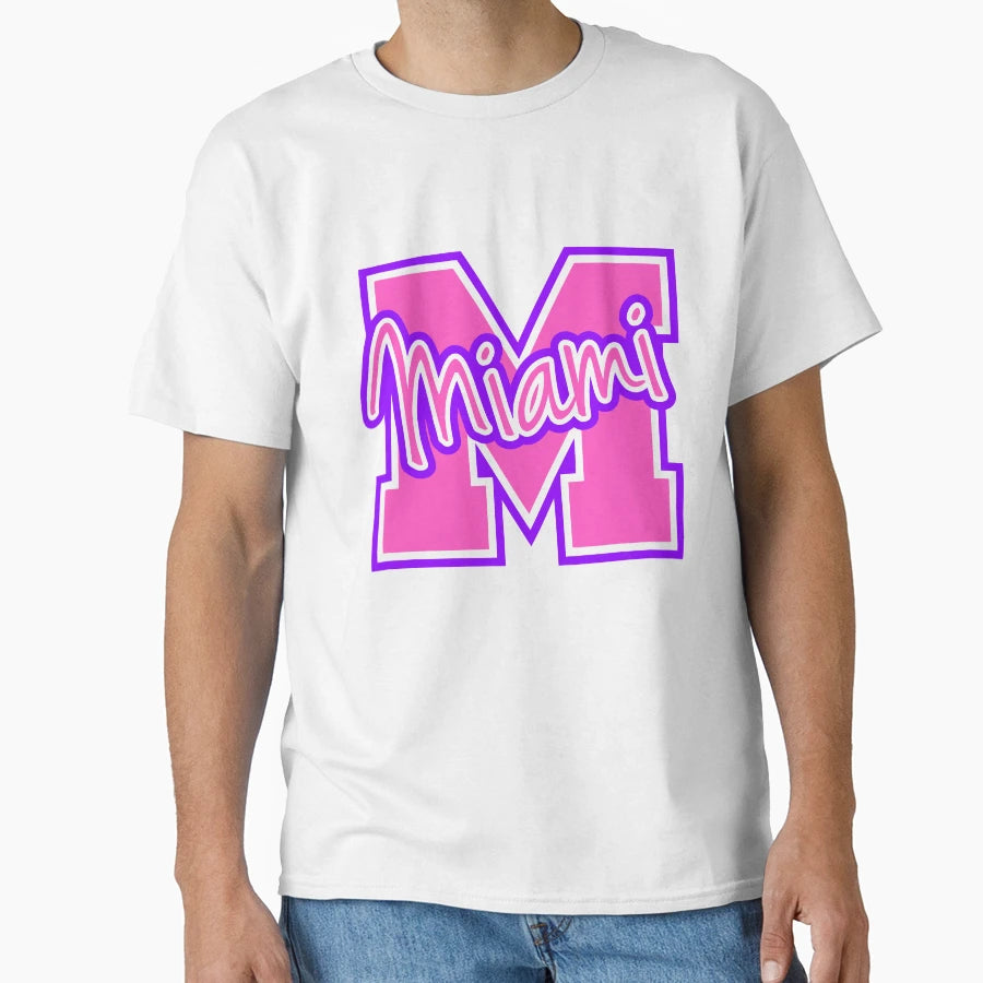 Miami Beach Florida Usa Palms Sun America T-Shirt - Graphic Print Unisex - T-Shirt, Sweatshirt, Hoodie