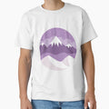 Mountain Snow Flat Icon T-Shirt - Unique Graphic for Adults - T-Shirt, Sweatshirt, Hoodie