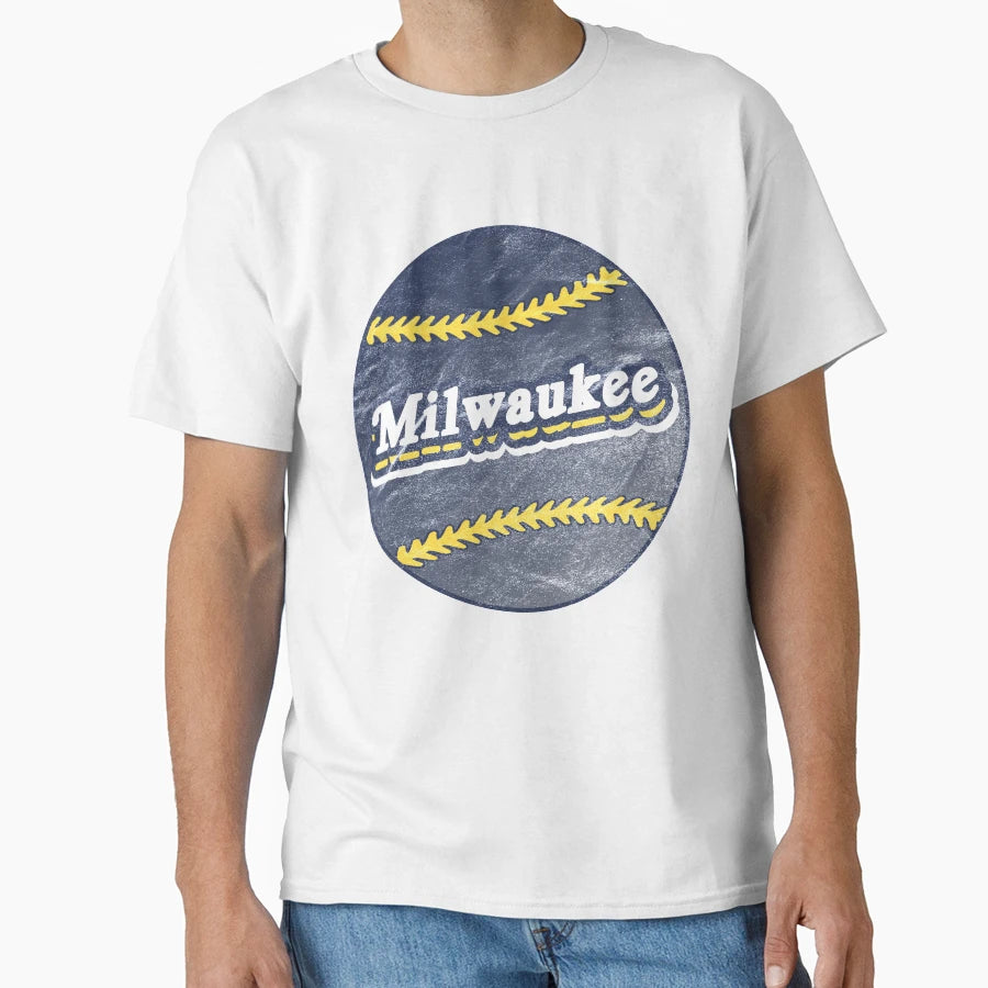 Milwaukee Baseball T-Shirt - Graphic Print Men Women - T-Shirt, Sweatshirt, Hoodie