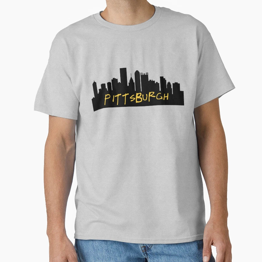 Pittsburgh Skyline T-Shirt - Unique Graphic for Adults - T-Shirt, Sweatshirt, Hoodie