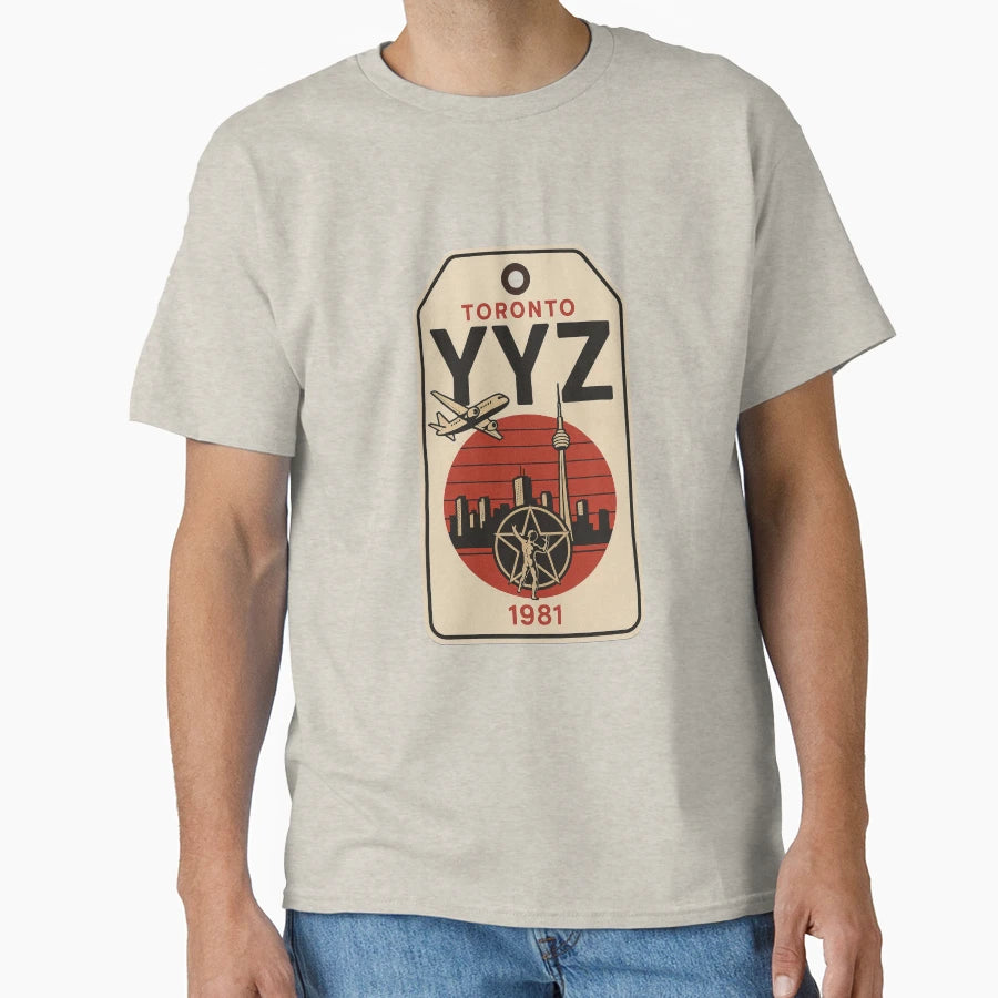 Yyz Toronto Airport Lugagge Tag T-Shirt - Streetwear Style Men Women - T-Shirt, Sweatshirt, Hoodie