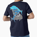 Offshore Fish Back T-Shirt - Trendy Graphic Men Women - T-Shirt, Sweatshirt, Hoodie