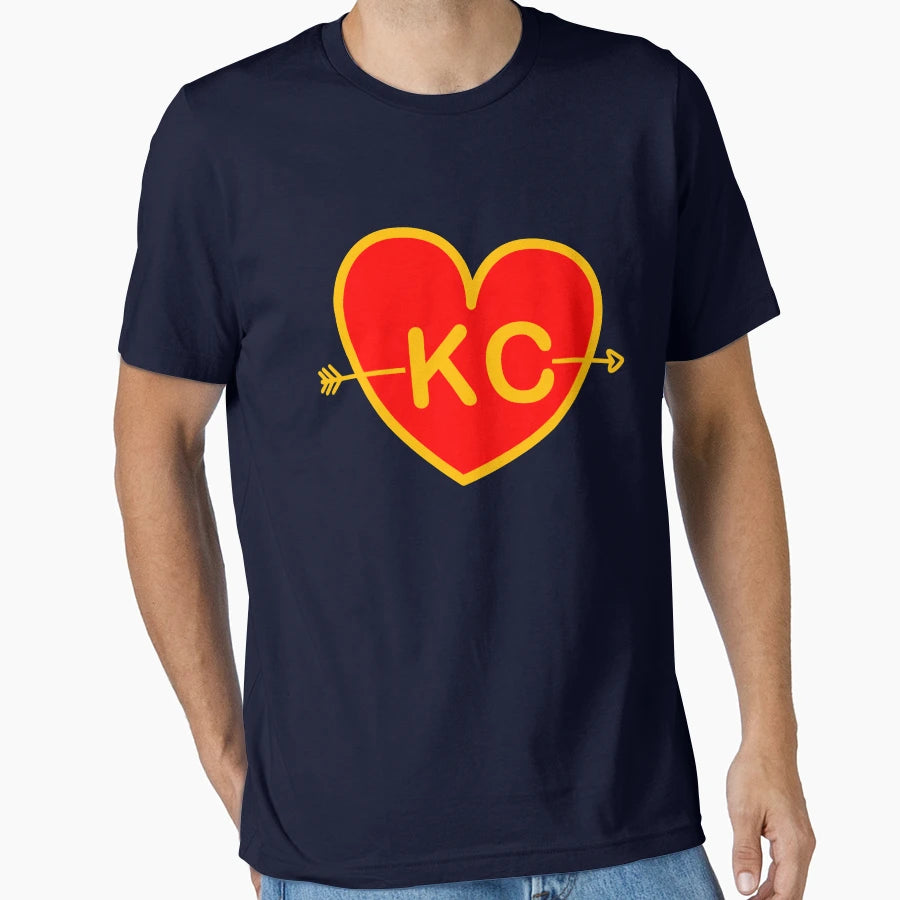 I Love Kansas City Heart Kc T-Shirt - Novelty Apparel Men Women - T-Shirt, Sweatshirt, Hoodie