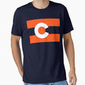 State Colorado Flag Broncos Colorway 2 T-Shirt - Trendy Graphic Men Women - T-Shirt, Sweatshirt, Hoodie