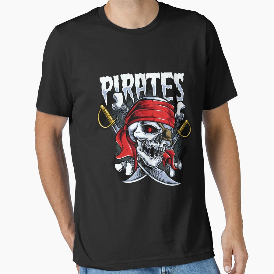 Skeleton Pirates T-Shirt - Novelty Apparel for Adults - T-Shirt, Sweatshirt, Hoodie