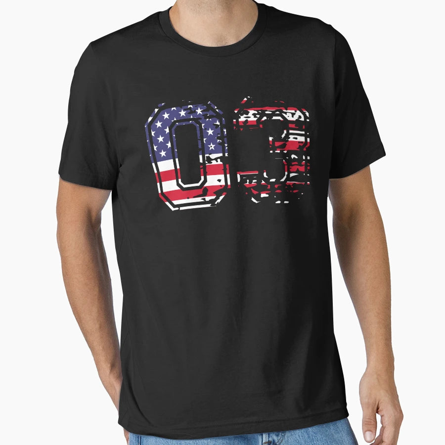 03 American Football Number Usa T-Shirt - Fun Novelty Design Men Women - T-Shirt, Sweatshirt, Hoodie