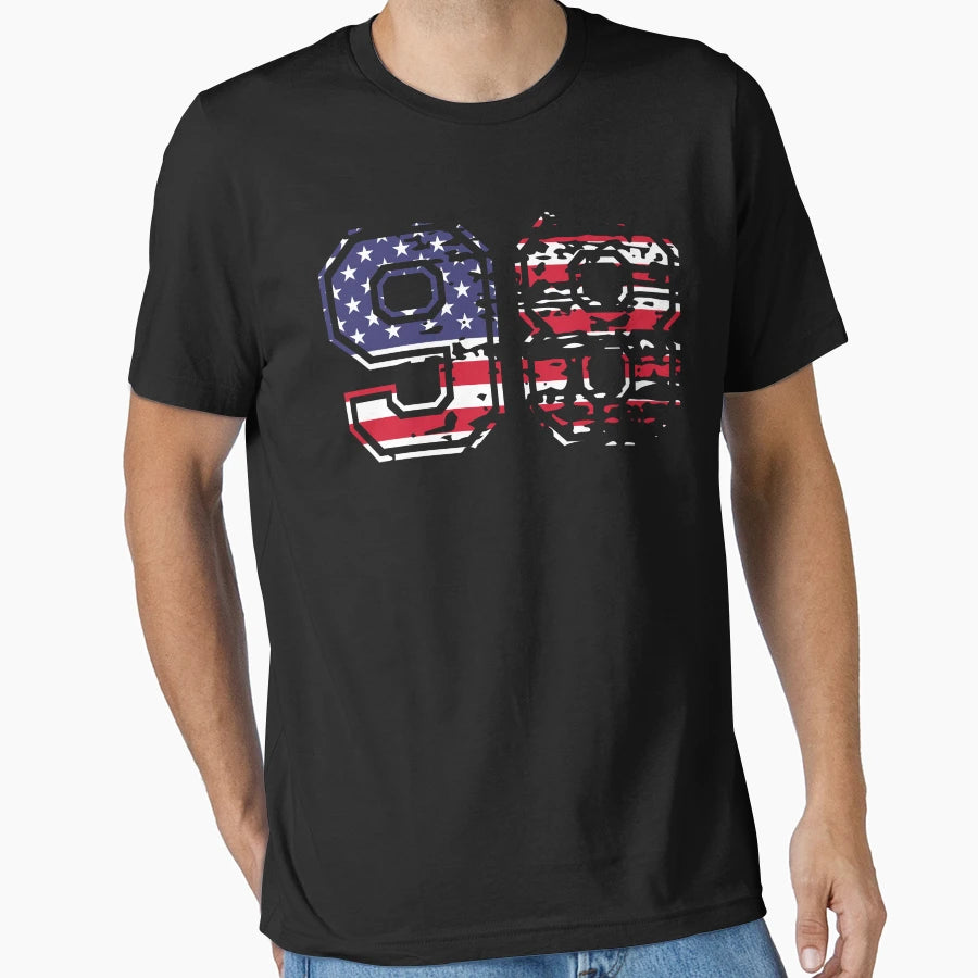 98 American Football Number Usa Ninety T-Shirt - Graphic Print Men Women - T-Shirt, Sweatshirt, Hoodie