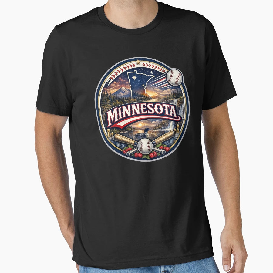 Minnesota Sports Logo North Fan Gift Hoodie - Custom Art Print Men Women - T-Shirt, Sweatshirt, Hoodie