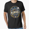 Milwaukee Baseball City Logo Lakefront T-Shirt - Unique Graphic for Adults - T-Shirt, Sweatshirt, Hoodie