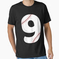Number 9 Baseball 9 T-Shirt - Minimalist Print for Adults - T-Shirt, Sweatshirt, Hoodie