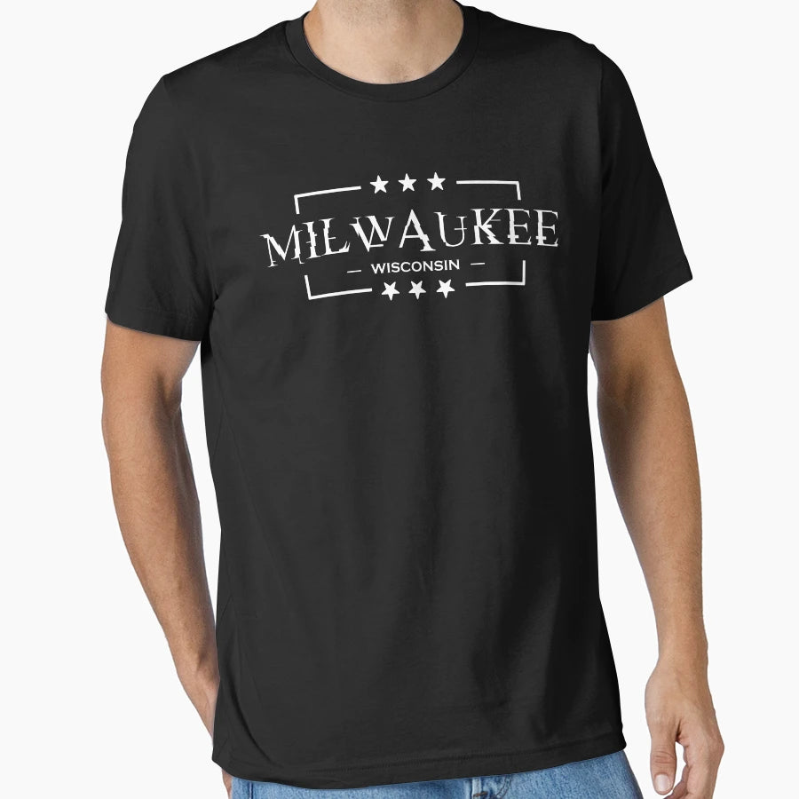 City Skyline Milwaukee T-Shirt - Aesthetic Graphic Unisex - T-Shirt, Sweatshirt, Hoodie