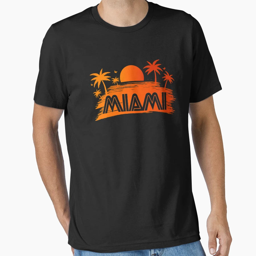 Miami T-Shirt - Trendy Graphic Men Women - T-Shirt, Sweatshirt, Hoodie