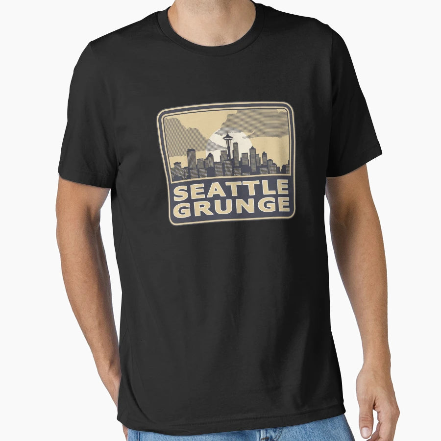 Seattle Grunge T-Shirt - Custom Art Print for Adults - T-Shirt, Sweatshirt, Hoodie