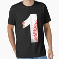 Number 1 Baseball 1 T-Shirt - Aesthetic Graphic Unisex - T-Shirt, Sweatshirt, Hoodie