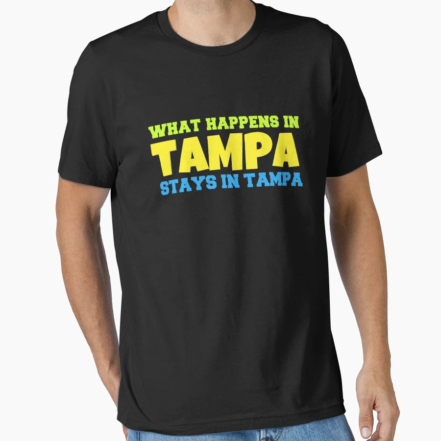 What Happens Tampa Stays Tampa T-Shirt - Trendy Graphic for Adults - T-Shirt, Sweatshirt, Hoodie