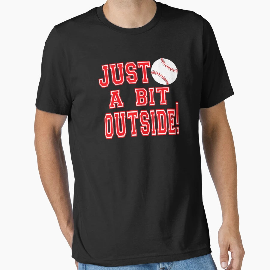 Just Bit Outside Major League Movie T-Shirt - Minimalist Print Unisex - T-Shirt, Sweatshirt, Hoodie