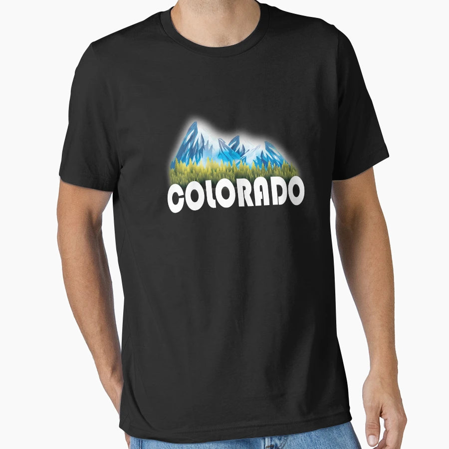 Colorado Product Rocky Mountains Us State T-Shirt - Novelty Apparel Unisex - T-Shirt, Sweatshirt, Hoodie