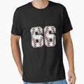 Baseball Number 66 T-Shirt - Fun Novelty Design Unisex - T-Shirt, Sweatshirt, Hoodie