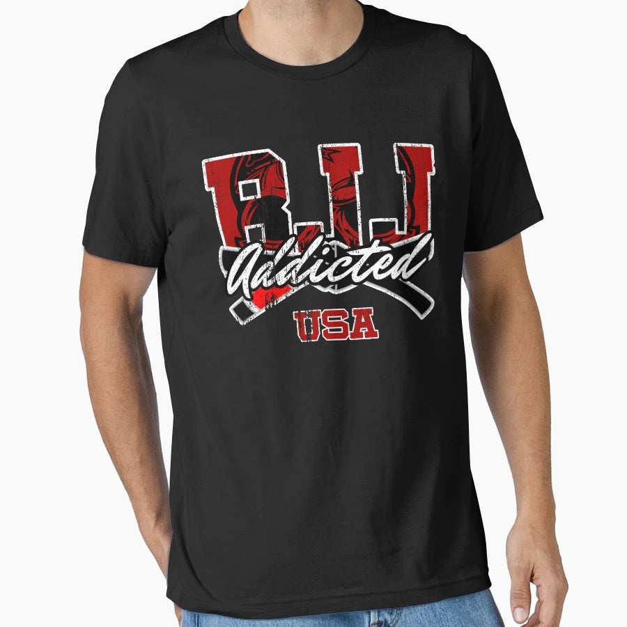 Bjj Addicted T-Shirt - Graphic Print Unisex - T-Shirt, Sweatshirt, Hoodie