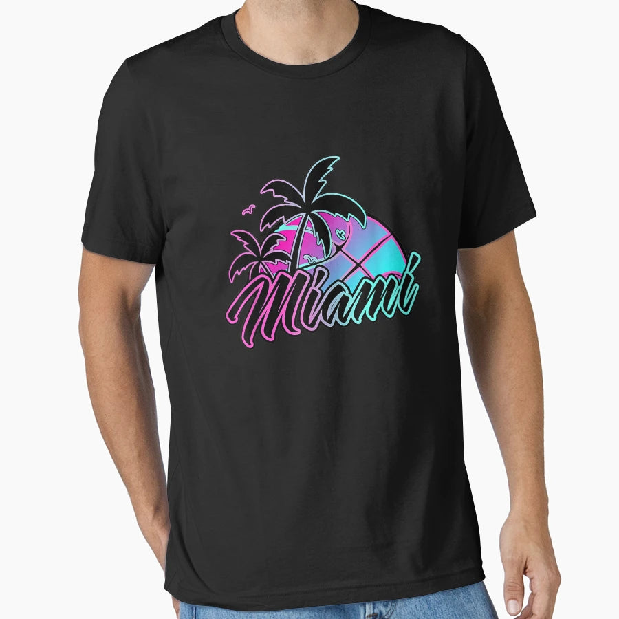Miami Basketball Gift T-Shirt - Graphic Print Unisex - T-Shirt, Sweatshirt, Hoodie
